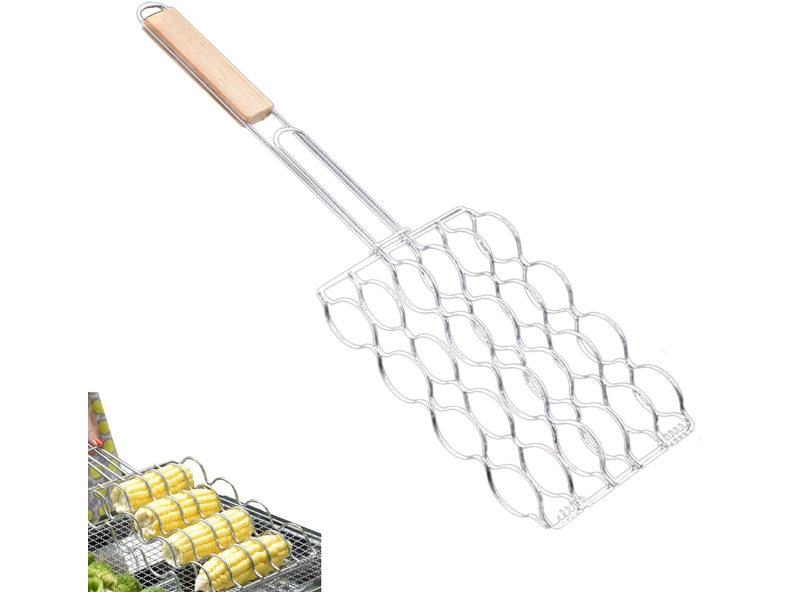 2 Suportes Para Espigas De Milho Churrasco, Pinça Para Grelhar, Utensílio De Cozinha Em Tela, Utensílio Para Cozinhar Ao