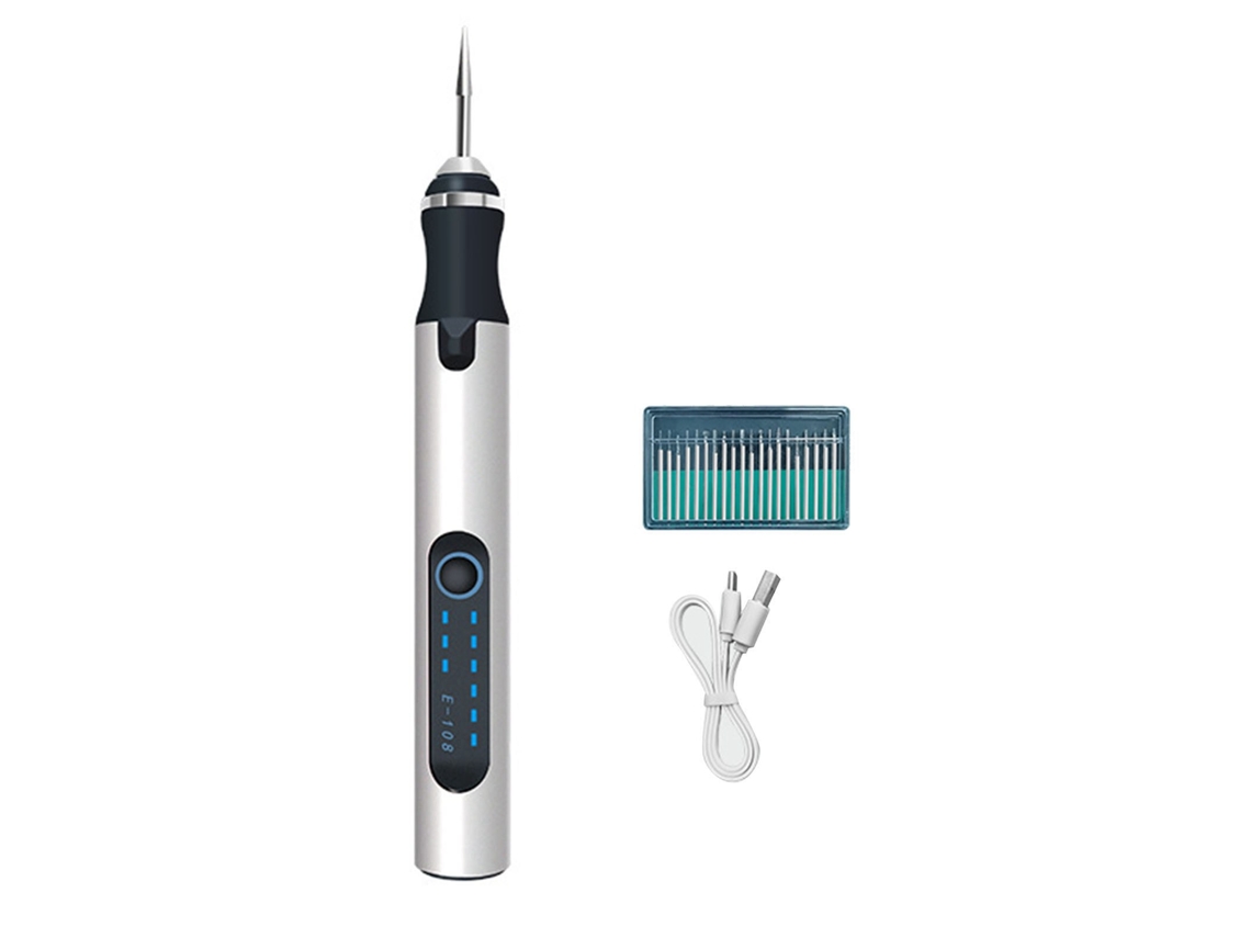 Lápiz De Grabado Eléctrico Inalámbrico Recargable Kit De Ferramentas Para Unhas Arte De Polimento E Grabado