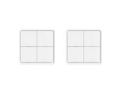 Controlador De Interruptor De 4 Vias Sem Fio Tuya Zigbee Com 12 Cenas, Alimentado Por Bateria, Para Dispositivos Tuya.