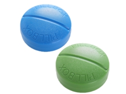 Conjunto De 2 Caixas Redondas Para Medicamentos Viagem Mini, Portáteis E Compactas. Aquaforge