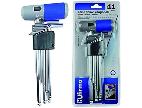 Série de Chaves Sextavadas Hu-Firma com Alça em T 11 Peças HUFIRMA