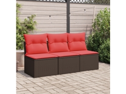 Vidaxl | Sofá De Jardim | Castanho 165 X 62 X 69 Cm Rattan Sintético