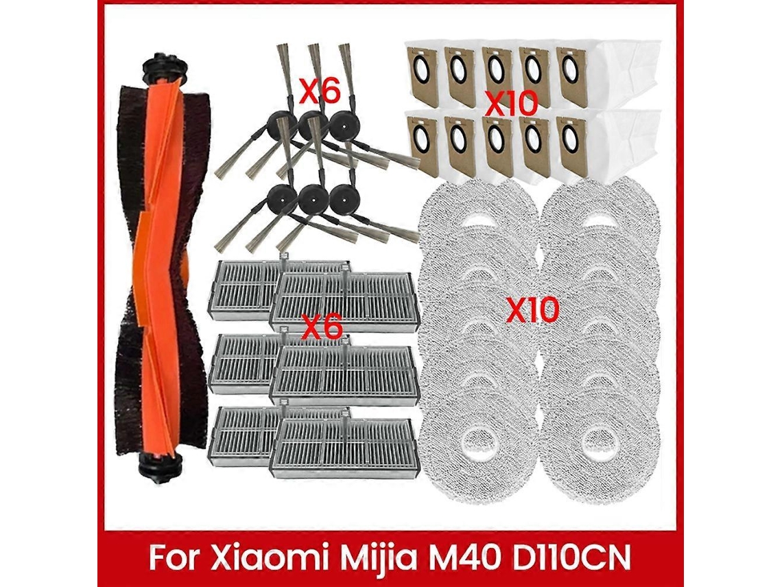 Kit De Escova, Filtro, Pano De Limpeza E Saco Para Pó Para Aspirador De Pó Omni M40 / D110cn - Acessórios De Substituição