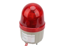 Luz de Alerta Estroboscópica 220vac Vermelha Led Fixação Parafuso