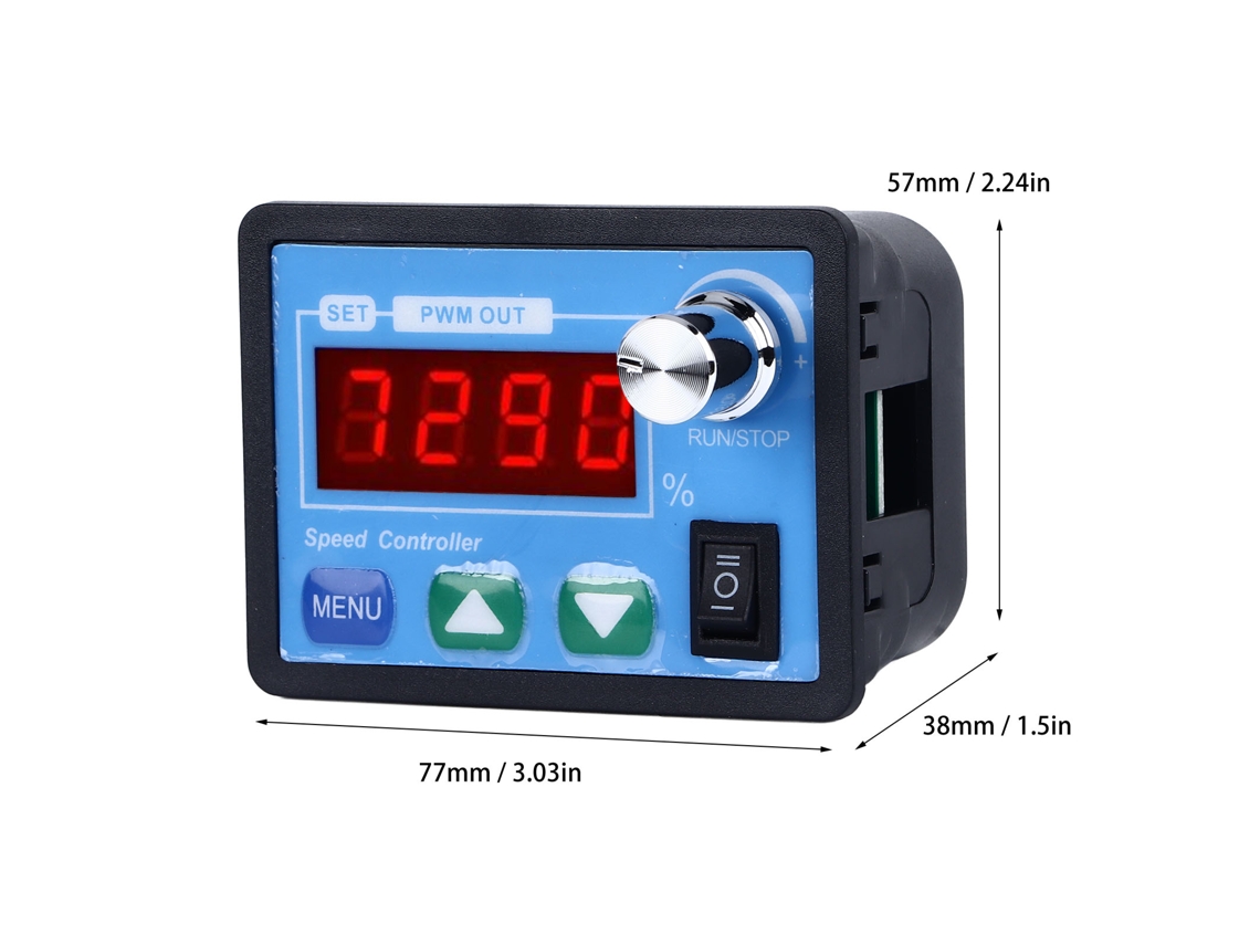 Controlador De Velocidade Para Motor Dc Laxiscreed Com Display Digital E Ajuste De Avanço E Reversão
