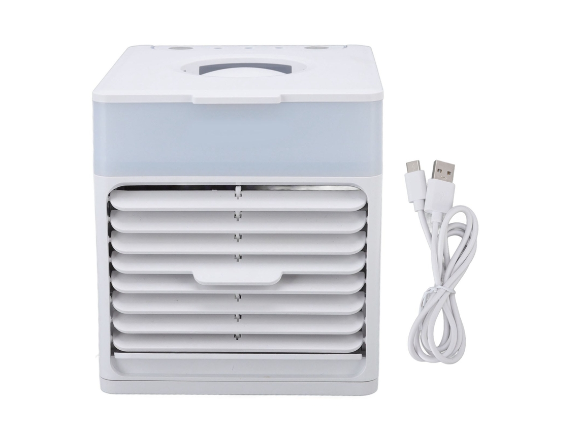 Ventilador Elétrico Portátil USB 3 Velocidades Luz Noturna | S/MARCA