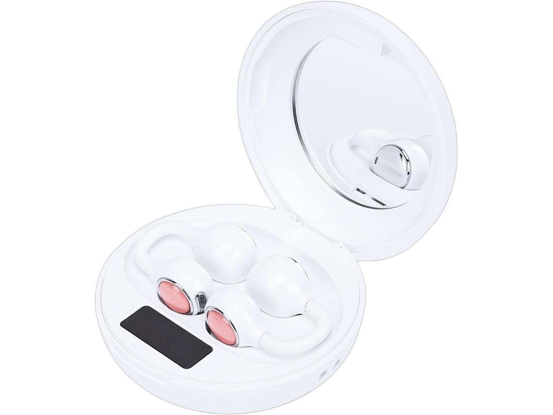 Fabater Écouteurs Para Clipser, Ouverts Bluetooth 6. 0 2 Em 1, Sem Filtro Com Espelho De Maquiagem Para