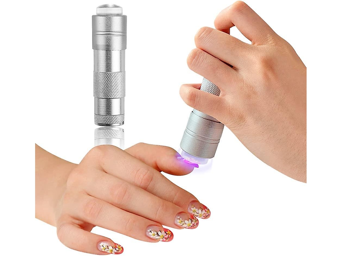 Mini Lâmpada Uv Para Unhas, Cabeça De Silicone Para Retoques Rápidos, Led Portátil Ly Ebike