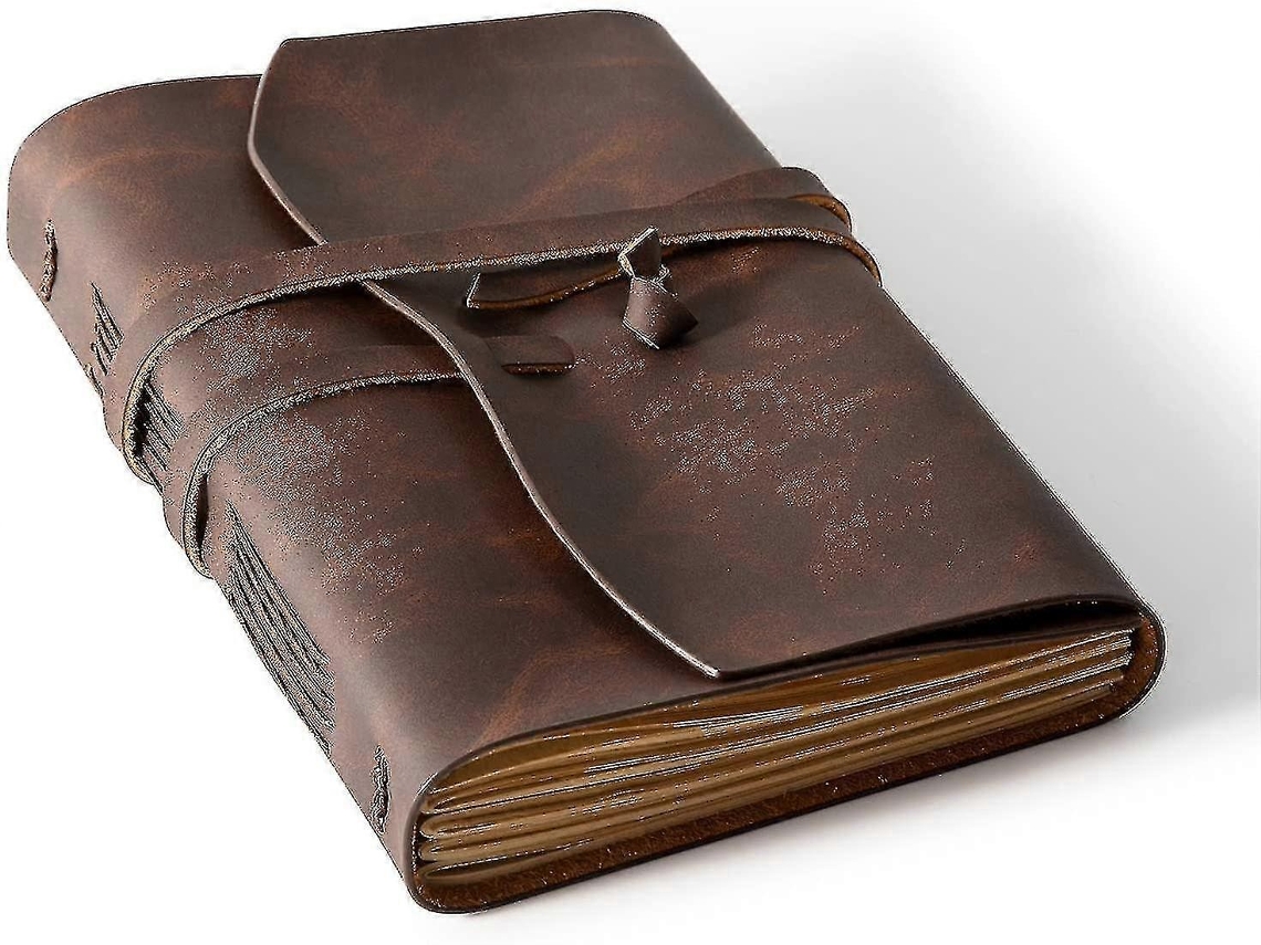 Caderno De Couro - Encadernado Em Para Homens Wellngs-aquaforge