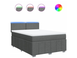 Box Spring Bed, Box Spring Beds Vidaxl Cinzeto Tecido (160 X 200 Cm)