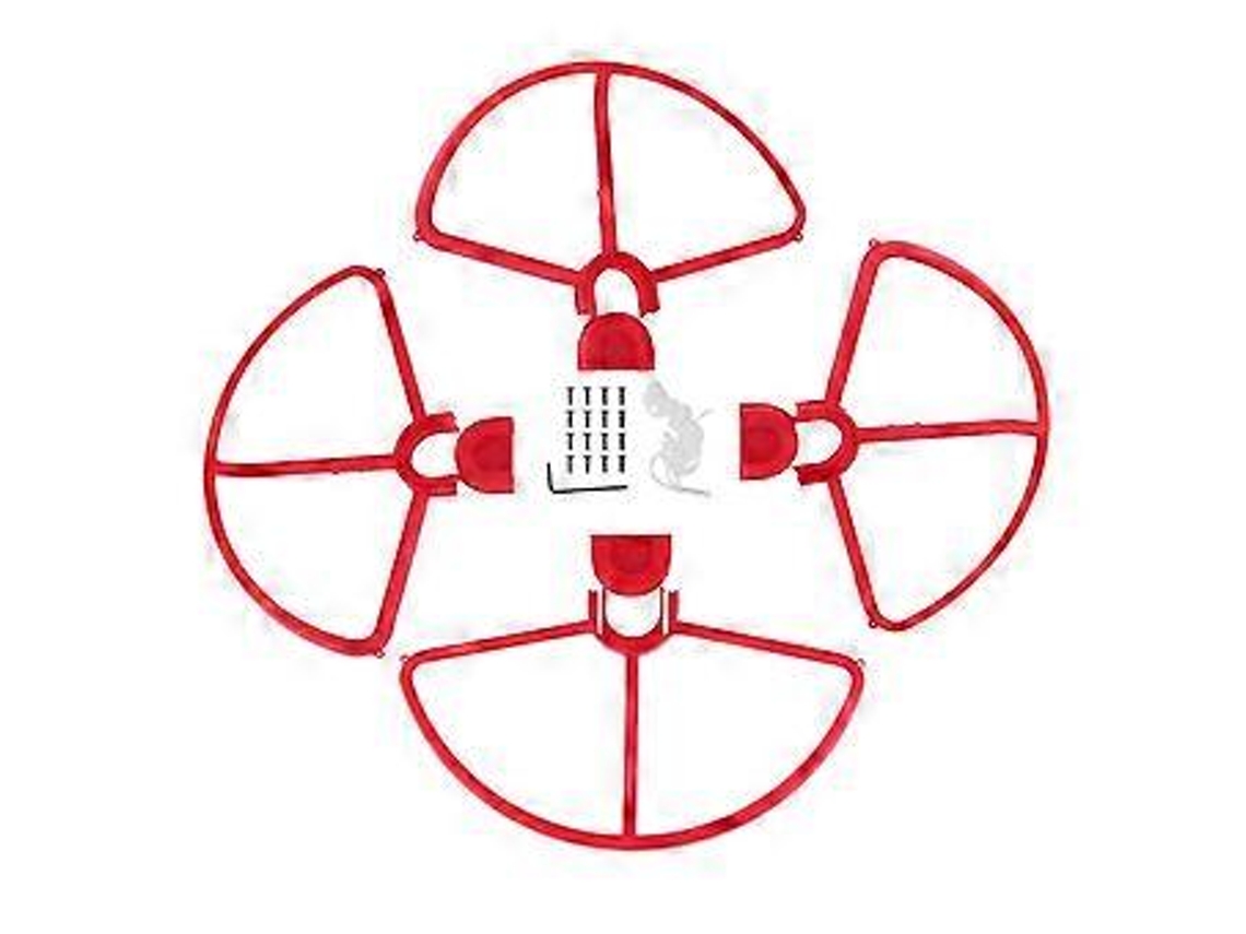 4 Peças De Proteção Leve 360 ​​graus Proteção De Hélice Compatível Com Dji Phantom 3 Se Slowmoose