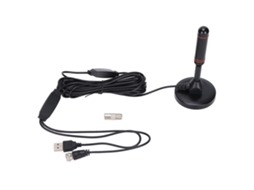 Antena Mali Tv Interior Hd Digital com Base Magnética 80 Milhas S/MARCA