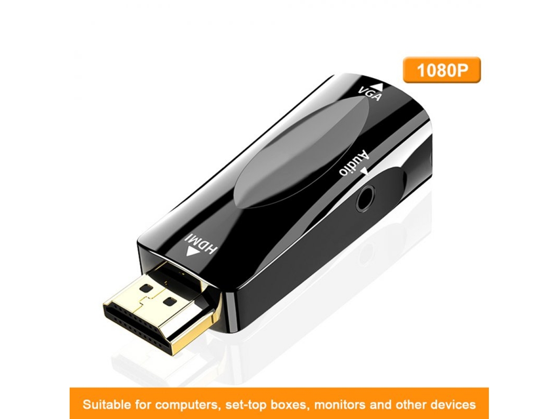 Conversor de Interface de Vídeo Hd 1080L com Hdmi para Adaptador Vga