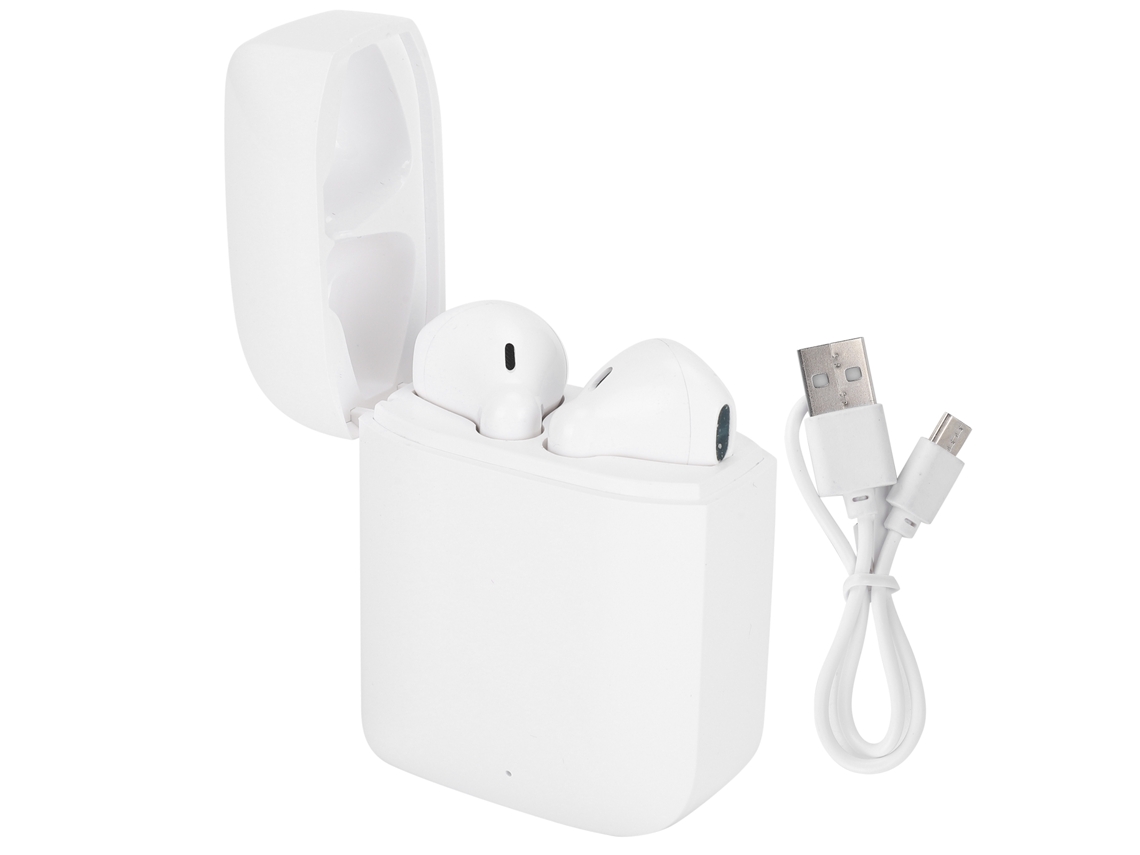 Fone TWS Bluetooth 5.0 Mali, à prova d'água IPX4, branco