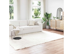 Vidaxl Tapete De De Ovelha Sintética Tafalla Branco 200 X 280 Cm