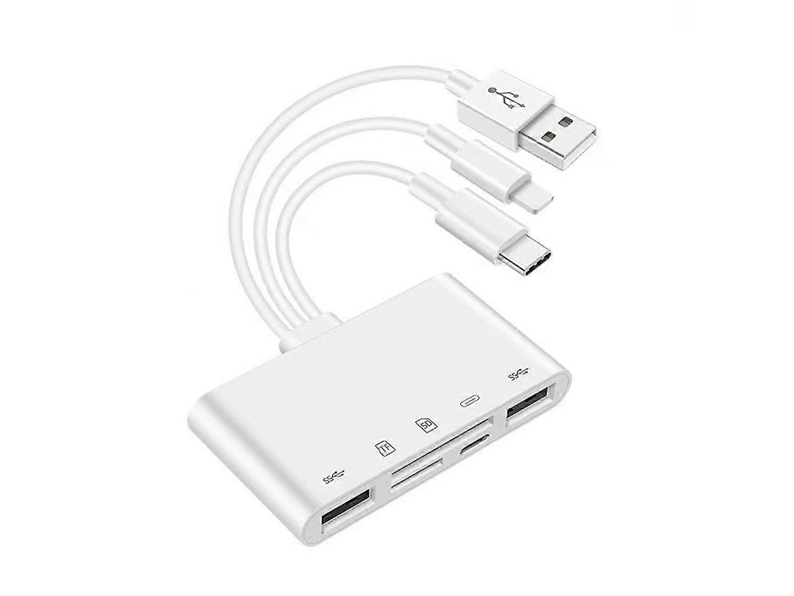 Adaptador De Memória Múltipla Para Câmera Usb Otg Para Leitor De Cartão Sd Tf, Kit Para Ipad E Conversor De 13 Polegadas Haoyi Slowmoose