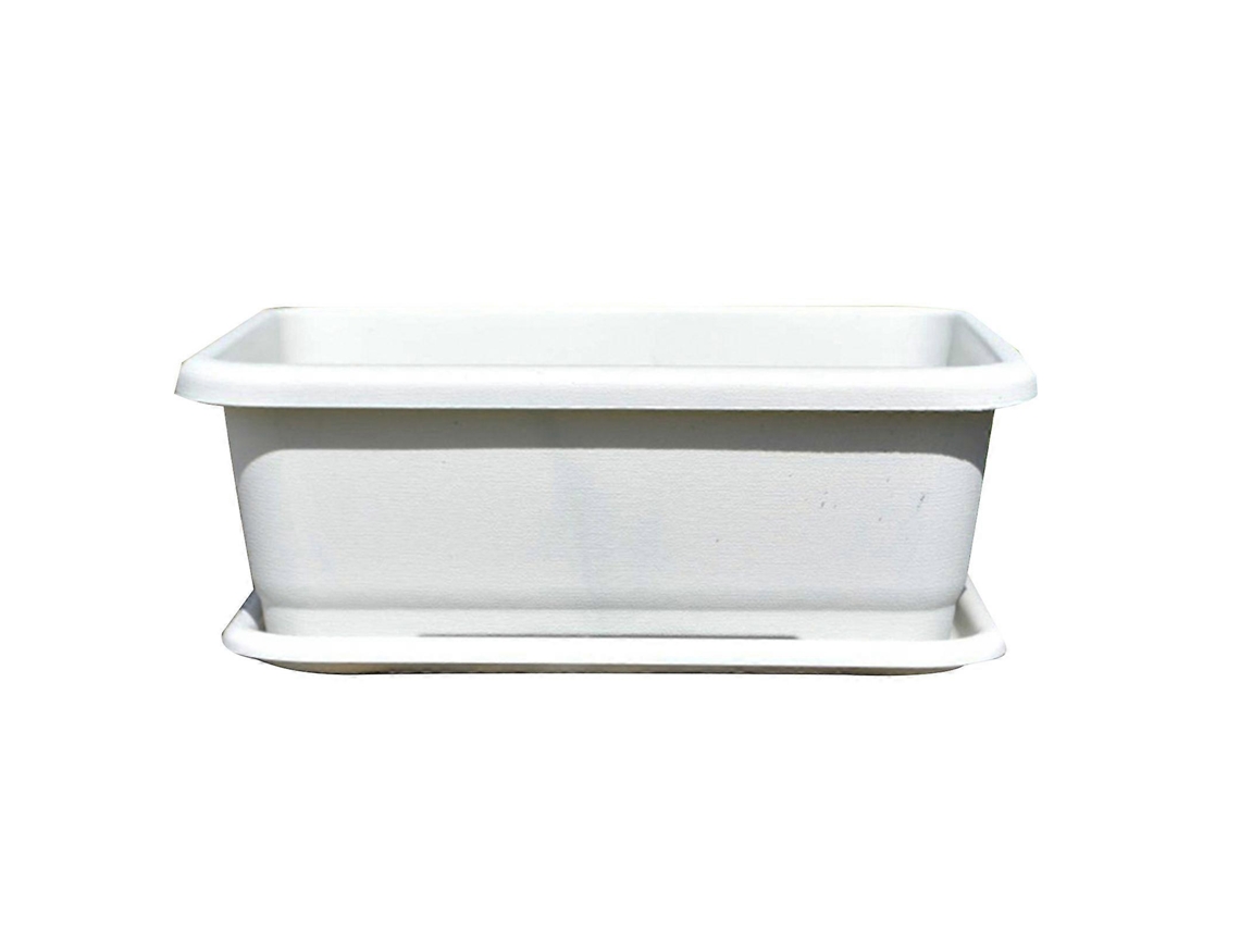 Caixa De Vaso De Plástico Resistente, Base Ventilada, Empilhável, Uso Interno E Externo, Begemi Bai Se