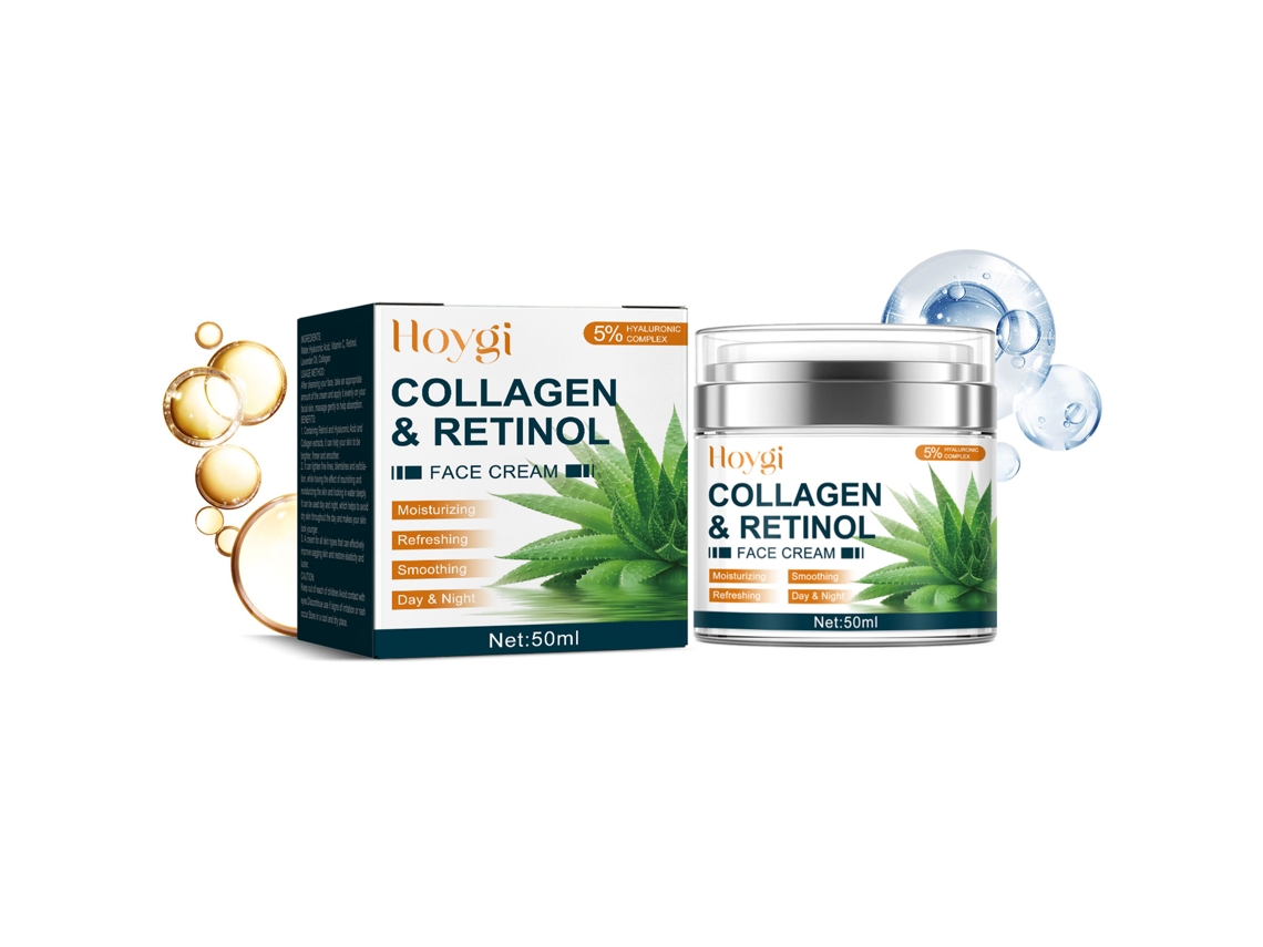 Hidratante Facial Colágeno Retinol Cuidado Pele