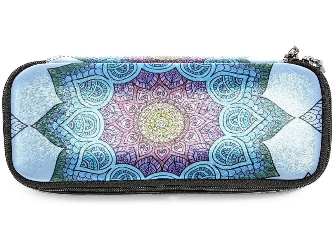Estojo Hippie Mandala, Organizador De Canetas Grande Capacidade, Bolsa De Maquiagem, Escola, Escritório, Adulto