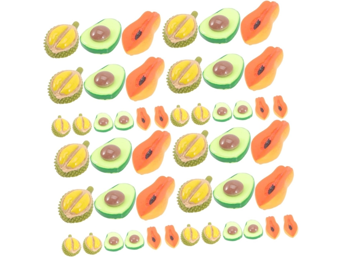 Conjunto De 4 Pingentes Decorativos De Frutas Para Pulseiras Diy
