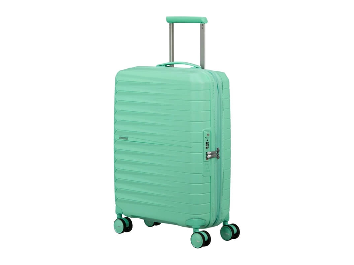 At Mala de Cabine / Trolley 55cm 4r Exp. Fastforward Verde Menta AMERICAN TOURISTER