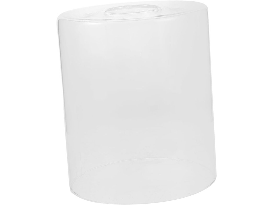 Cúpula Cilíndrica de Vidro Transparente para Luminárias de Teto e de Mesa. SFUSHOS