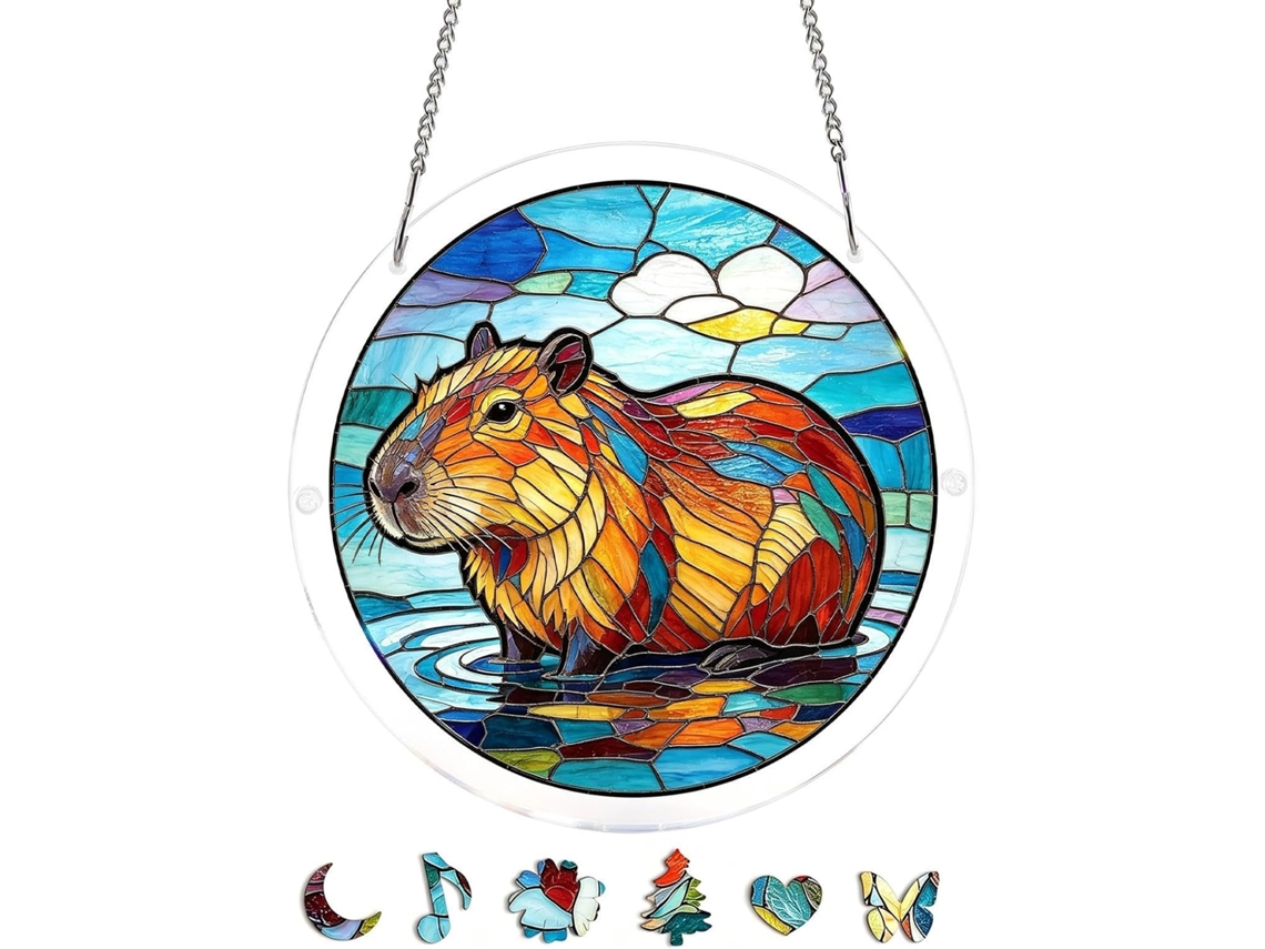 Decoração de Parede em Acrílico 2d para Apanhador de Sol, Enfeite Festivo Quebra cabeça Decorativo para Parede para CHABERLU