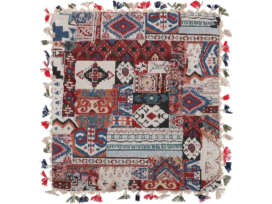 Capa de Almofada Marroquina com Design Criativo e Efeito Decorativo, Feita Chenille, 45x45cm, para CHABERLU