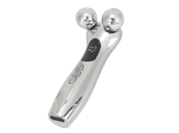 Massageador Facial 4d com Rolos para Lifting e Firmeza da Pele, de Contorno Olhos, Rosto Cor Po Prata GOKOCO