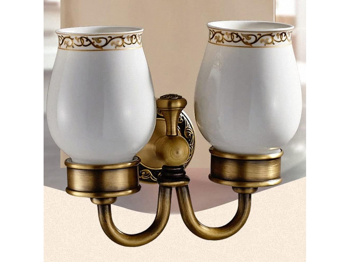 Suporte Para Toalhas Em Latão Com Torneira.