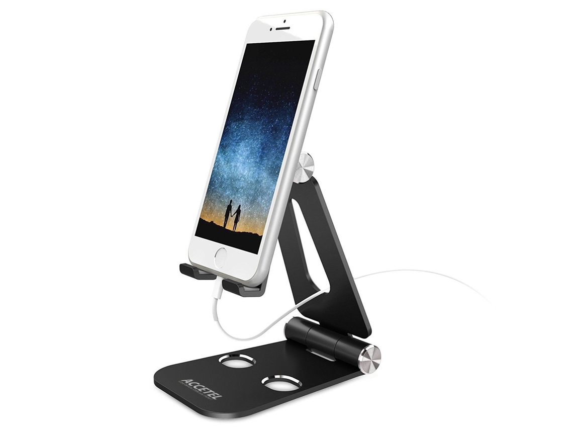 Sp113 Suporte De Mesa Para Celular Ou Tablet - Preto