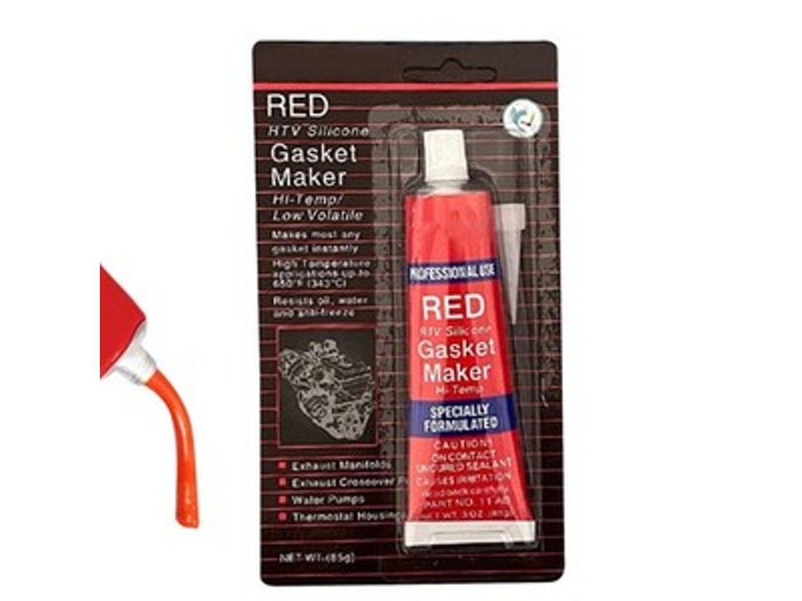 2x Selante De Motor De Carro À Prova Dágua Selante De Silicone Vermelho Resistente A Óleo 60300℃ Zeuxo