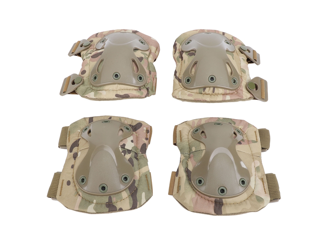 Conjunto de Joelheiras e Cotoveleiras com Espuma Grossa para Trabalho S/MARCA