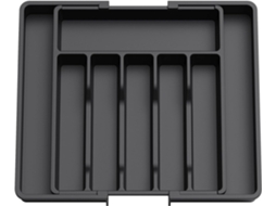 Lurelia Bandeja Para Talheres, Expansível, 8 Compartimentos, Para Gaveta De Cozinha, 57 X 38 X 5 Cm, Sem Bpa, Uso Diário