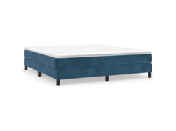 Box Spring Bed Frame, Box Spring Bed Frames Vidaxl Azul Veludo (180 X 200 Cm)