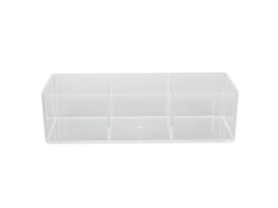 Caja De Alfinetes De Uñas Com 3 Compartimentos, Estojo Transparente De Design Aberto Para Ferramentas