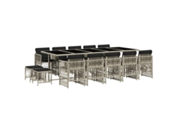 Garden Dining Set, Garden Dining Sets Vidaxl Cinzeto Rattan / Vime (n/a)