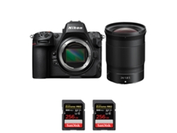 Z8 + Z 24mm F/1.8 S + 2 Sandisk 256gb Uhs ii 300mb/s Máquina Fotográfica Híbrida Full frame + Ebook “20 Dicas para Fotos Que Impressionam” NIKON