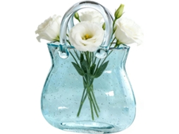 Vaso Em Formato De Bolsa – Tigela Decorativa Transparente Em Formato De Bolsa Para Flores, Bebidas Ou Peixes Ótima