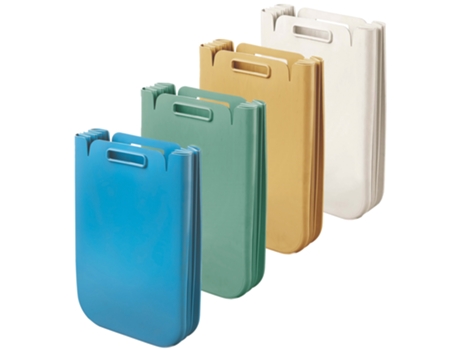 Conjunto de Caixotes Do Lixo Multiuso Dobráveis GUZZINI de 4X25L de Plástico Reciclado 45X30 Cm