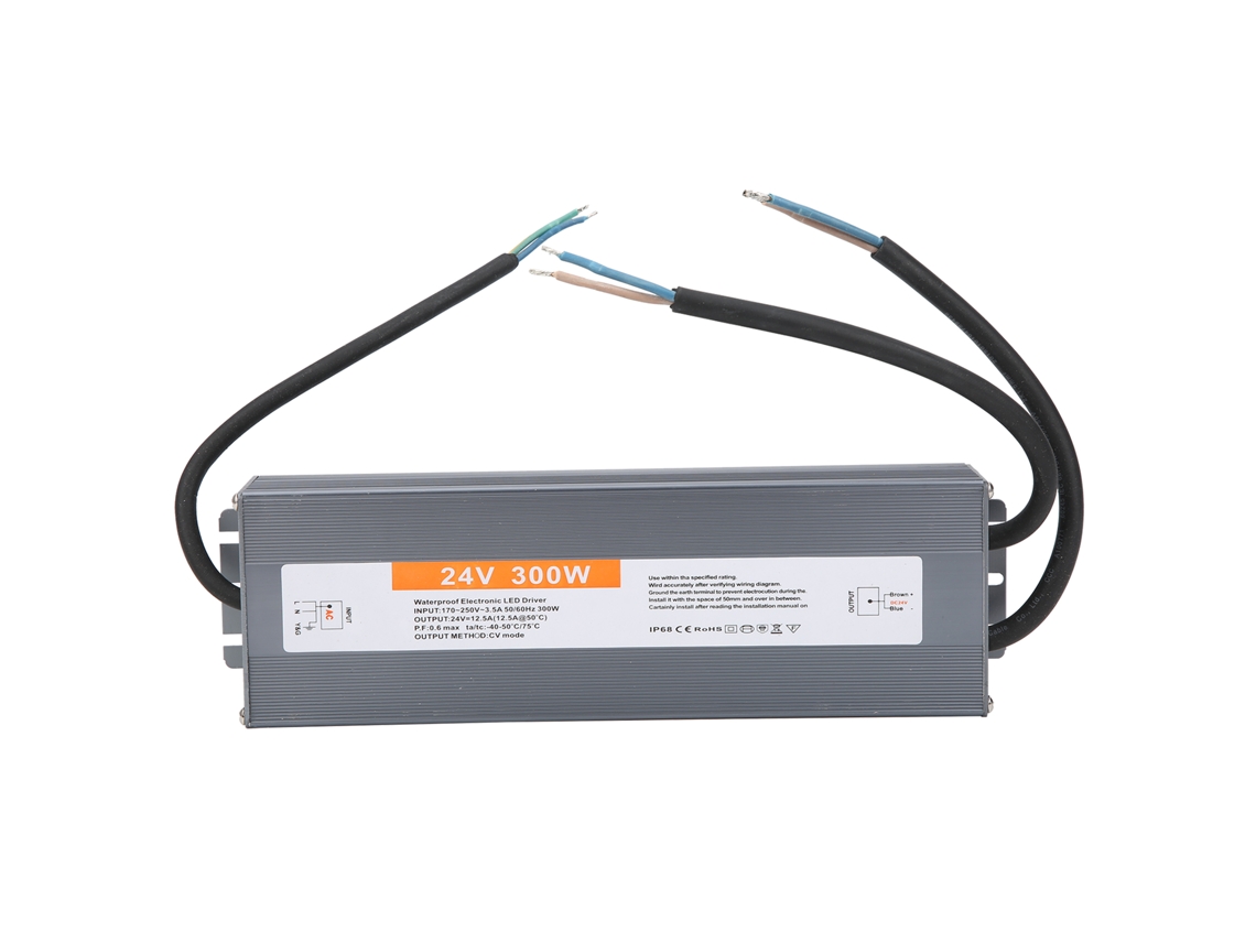 Fonte de Alimentação Chaveada Ultrafina À Prova D'água Led Drive 300w Dc24v Ac170 250v