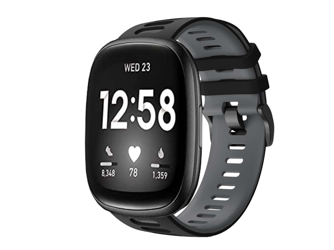 Bracelete Fitbit by Google Versa 3 Pulseira outdoor Preto