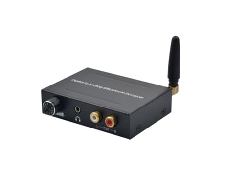 Conversor de Áudio Digital para Analógico Rca R/L com Saída de Áudio Estéreo Digital Óptico ALLINLESS