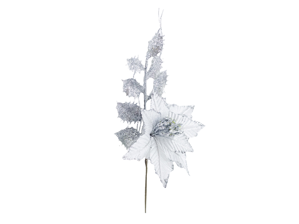 Decoração de Natal com Flores Artificiais, Folhas Douradas LAXISCREED