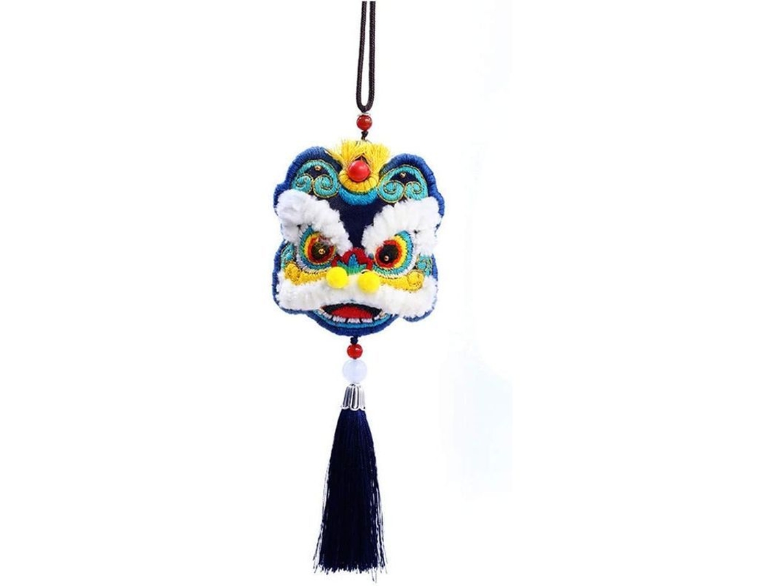 2026 kit Início de Bordado para Mascota: Bailar Leão, Bordado Manual Moderno, Arte Diy, Decoração, Presente Azul