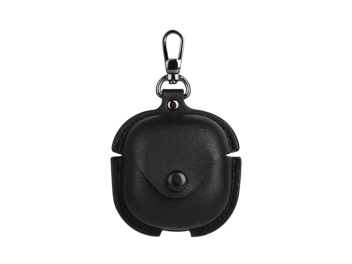 Capa Protetora Halinuia Couro Negócios Modelo Bg4 (compatível Galaxy Buds4/4 Pro, Estilo Formal Com Gancho)