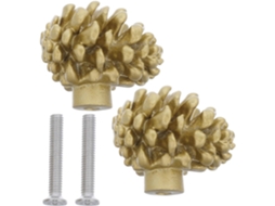 Puxadores Lurrose 2em Latão Para Cômoda Design Moderno Clássico Vintage Com Abacaxi Armários De Cozinha Gavetas Banheiro