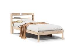 Cama Sem Colchão 90x190 Cm Madeira de Pinho Maciça MAISON EXCLUSIVE