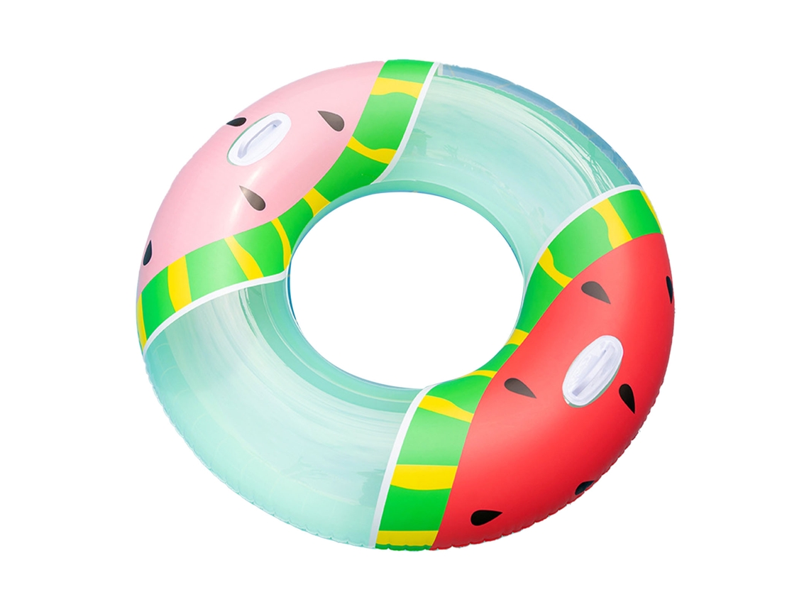 Boia De Piscina Em Formato De Melancia Com Alças Duplas, Feita De Pvc Espesso Com Cores Vibrantes, Ideal Para Adultos Praticarem Natação E Esportes Aq