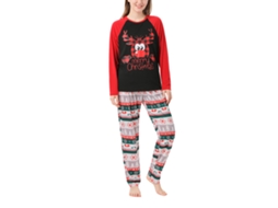 Conjunto De Pijamas De Natal Laxiscreed Em Bloco De Cores Com Estampas De Animais E Xadrez Para Família